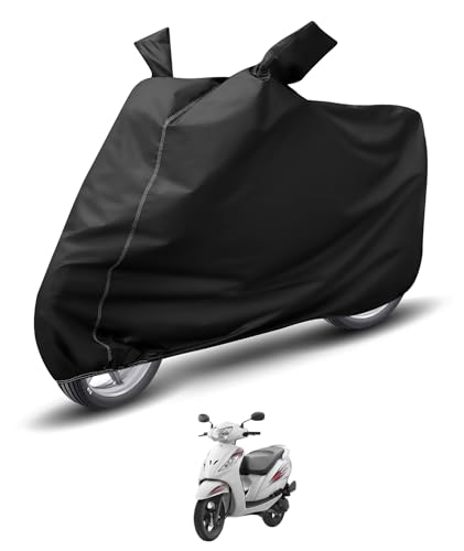 Image of Auto Hub Waterproof Scooty Cover Compatible with TVS Wego Dustproof, UV Protection Two Wheeler Scooty Wego Cover - Black