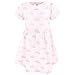 Hudson Baby Infant and Toddler Girls Cotton Dresses, Pink Fairytale Princess, 0-3 Months