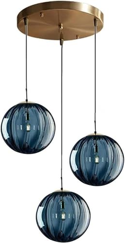 Lampe suspendue moderne boules de verre pour illuminer votre cuisine