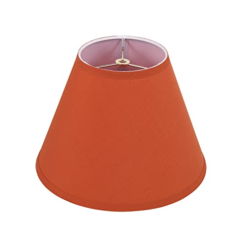 Image of Aspen Creative 32070 Transitional Empire Shape Spider Construction Lamp Shade in Salamander, 6 inch Top x 12 inch Bottom x 9 inch Slant Height