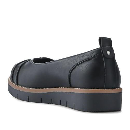 Pavers Wide Fit Chunky Pumps - Black Size 6 - Image 3