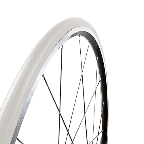 Cubierta 100% Antipinchazos 700x23c (23-622) | Tannus Airless Tire Slick | Neumático Sólido para Bici Carretera, Color Cotton (Blanco), Dureza Regular Cover