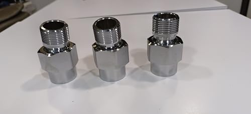 HUMA FOUNTAINS AND POOLS STAINLESS STEEL MALE FEMALE THREAD JOINT ANGLE ADJUSTABLE/SS BALL JOINT (HF068) (1/2" (HALF INCH))