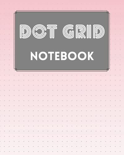 DOT GRID NOTEBOOK: Ideal Note-Taking Journal For Daily Use, Decent Spacings Of Dot Grid, Cover Design With Pink Gray Gradient Background image 2