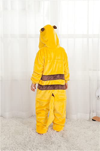 Canday Pyjamas Kids Cartoon Teens Onesies Jumpsuits Sleepwear Cosplay Boy Girl Pajamas One Piece Yellow #TOP4