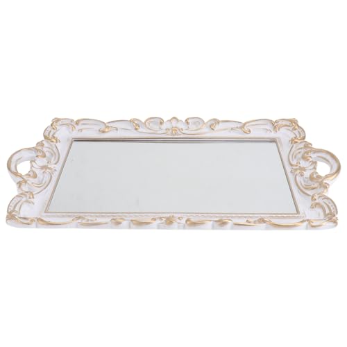 Bandeja de espejo retro para decoracion de dormitorio y maquillaje 2