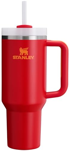 Stanley Quencher H2.0 Tumbler with Handle and Straw 40 oz | Flowstate 3-Position Lid | Cup Holder...