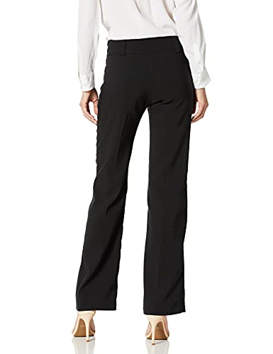 A. Byer Women's Misses Junior's Tropical Cambridge Trouser Pant, Black, 133