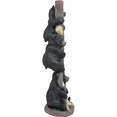 Escultura Tres Osos en Árbol Negro Forest Decor miniatura 3