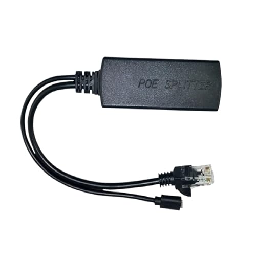 Gigabit POE Splitter 48V to 5V/12V USB/Type-C/DC 10/100/1000Mbps Power Over Ethernet(Type-C (5V 3A),100Mbps)