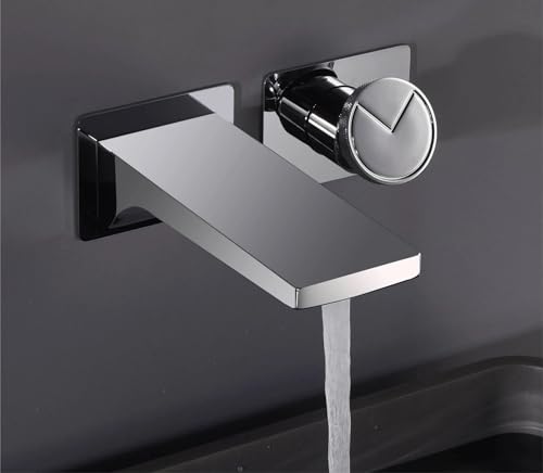 Robinet de lavabo double commande chaud-froid encastrable Feng Shui