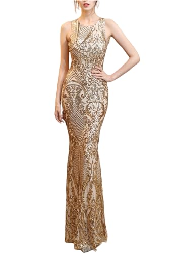 Women's Sparkly Sequin Mermaid Dresses Trumpet Evening Dresses Formal Party Prom Gowns