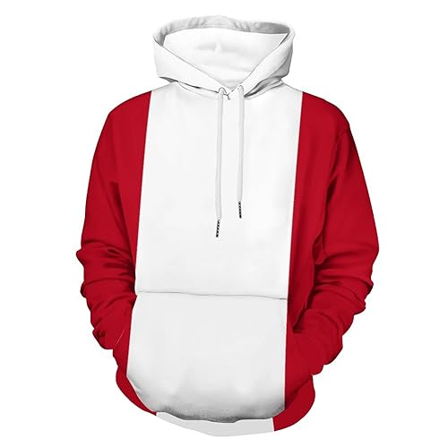 Fattyeery Hoodies for Men Senegal Flag Unisex Pullover Sweatshirt Soft 3D Print Autumn Winter Casual Long Sleeve with Pocket