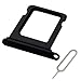 Produktbild MMOBIEL SIM-Kartenhalter Kompatibel mit iPhone 13 Mini - SIM-Tray - SIM-Kartensteckplatz - SIM-Kartenhalter Ersatz - Inkl. SIM-Nadel und wasserdichtem Gummiring - Schwarz