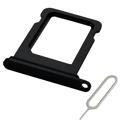 MMOBIEL Bandeja Tarjeta SIM Compatible con iPhone 13 Mini   Recambio Soporte Tarjeta SIM Ranura   Incluye Herramienta de Extracción SIM y Anillo de Goma Impermeable   Negro