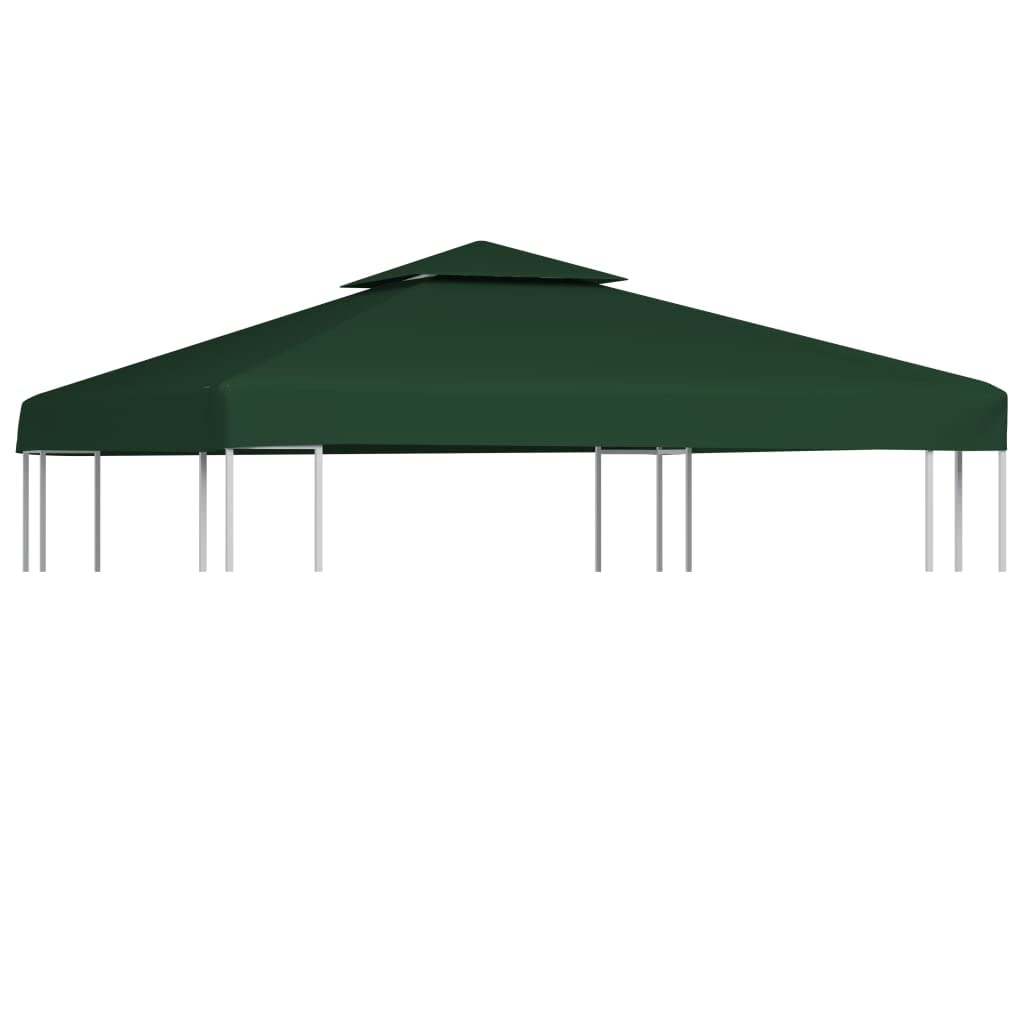vidaXL Gazebo Cover Canopy Replacement 310 g/m² Green 3 x 3 m — image 1
