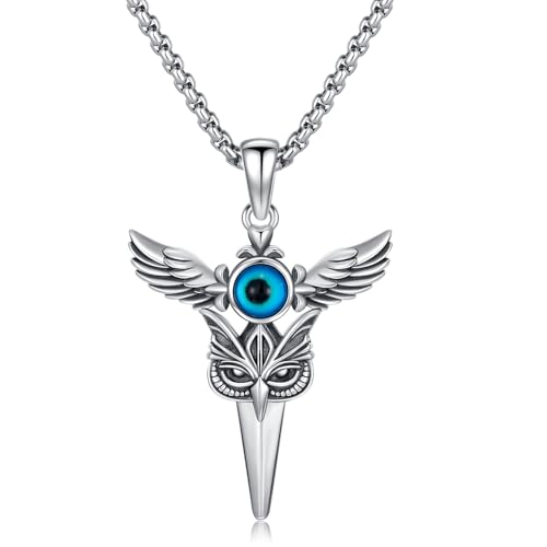 viking Pendant Necklace for Men Nordic Celtic 925 Sterling Silver Vintage Mjolnir Jewelry Norse Vikings Gift for Women - Main Image