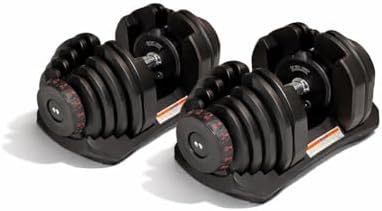Motv8 10-90 Lb Adjustable Dumbbell: Adjusts From 10-90 Lbs, 17 Adjustable Settings (1090 Dumbbells Pair With Stand)