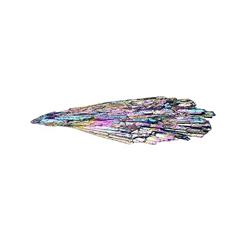 Cristal de quartz plume arc-en-ciel titane, cadeau spirituel idéal