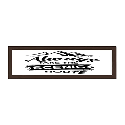 Plaque murale rustique en bois avec citations inspirantes et retro
