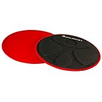 Red Core Sliders Disc-for Hardwood Floor or Carpet with Instruction Poster