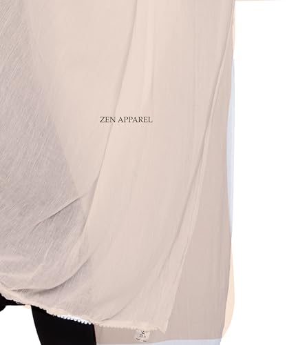Image of Zen Women's Solid Premium Cotton Dupatta 2.25 Meters 100% Pure Cotton