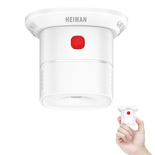 HEIMAN Mini detector de mon�xido de carbono, certificado EN 50291, duraci�n del sensor, bot�n de prueba, HS1CA