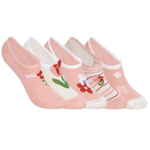 Image of Violet Mist Women's No Show Socks - Low Cut, Invisible, Non Slip Footies - Flat Boat Socks