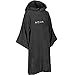 AQUATEC Towel Robes - 3 Colors Available | 4 Sizes | Premium Quality Cotton (One Size Fits All (Adults), Black)