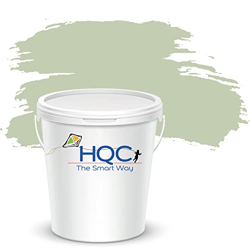 HQC Weather Shield Smooth Masonry Paint | 5L in 30+ Colours | Storm Proof, Scrub Resistance & Waterproof | Weatherproof Technology Designed with Acrylic Resin for Ultimate Protection Sage Green