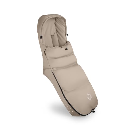 Bugaboo Saco de Silla Thermolite Performance para Carrito, Saco de Dormir para Bebés con Relleno Extraíble, Protector Anti suciedad, Cremalleras Impermeables y Cubrepiés   Desert Taupe