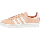 Material exterior: Cuero adidas Campus W Zapatillas de Gimnasia Mujer, Naranja (Clear Orange/Ftwr White/Crystal White Clear Orange/Ftwr White/Crystal White), 38 2/3 EU