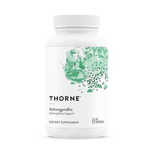 THORNE Ashwagandha - Highly Concentrated Shoden - Calming Stress Support for Women & Men - Supports Daytime Energy Mental Clarity & Optimal Immune Function* - Third-Party Certified - 30 Capsules