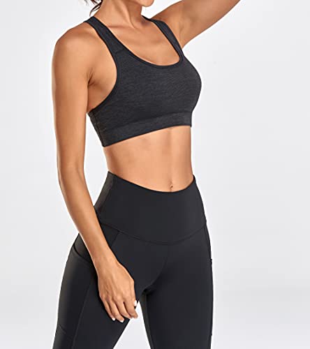Image of Oalka Women's Racerback Sports Support Workout Running Bras | Oalka Women's Racerback Sports Support Workout Running Bras