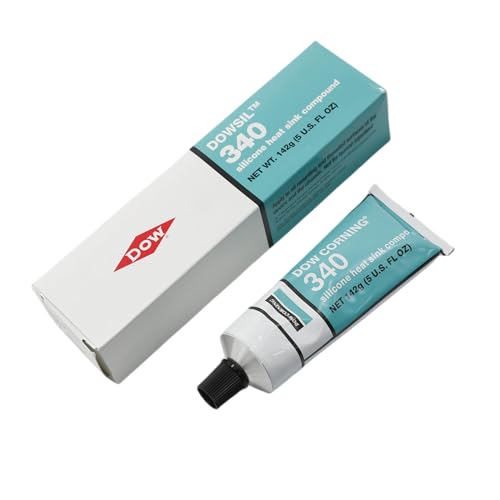 Dow Corning 340 Silicone Heat Sink Compound 5oz 142g White Silicone Thermal Coupling Heat Conductive Grease for Electrical Devices PCB Assemblies Computer CPU Heat Sink Non Flowing
