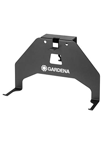 Gardena Wandhalterung: Wandmontageset für Sileno city und smart Sileno city, sichere und platzsparende Überwinterungsmöglichkeit aus Metall, Platz für Mähroboter und Ladestation (4045-20), Dunkelgrau