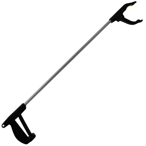 Produktbild von 4er-Set Wiederverwendbare Müllzange Aus Bambus – Greifclip Für Outdoor & Haushalt, Ergonomisch Mit Schnellspanner