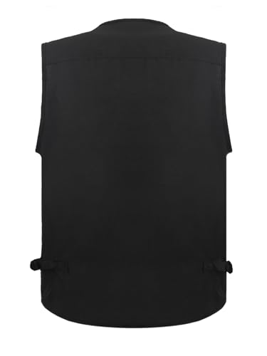 Image of Men's Poplin Outdoors Travel Sports Multi-Pockets Work Fishing Vest