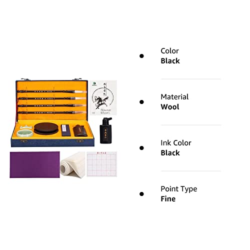 Corciosy Chinese Calligraphy Brushes Gift Set,Professional Sumi Water Writing, Painting Set For Beginners #TOP7