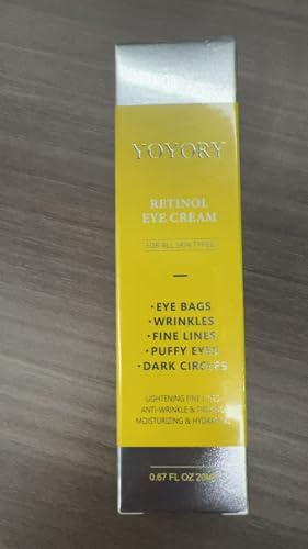 YOYORY Under Eye Cream - Eye Cream for Dark Circles and Puffiness, Hydrates Moisturizes Gold(0.67 Fl Oz)