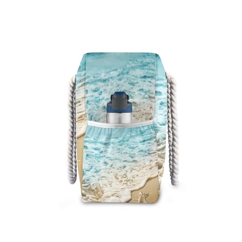 Image of senya Large Beach Bags Totes Swim Canvas Tote Shoulder Bag Water Resistant Bags for Gym Travel Daily