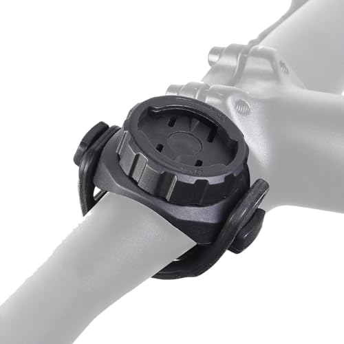 Shiucvxe Bike Computer Mount, Handlebar Mount for Cycling Computer Wireless, Handlebar Stand Holder, Non-Slip Front Bracket Base, Rotation Quick Release for Road Mountain Bike