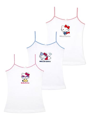 Image of BODYCARE Kids Girl's Regular Fit Vest | 100% Cotton| Skin Friendly | Lightweight | Sleeveless Design | Pack of 3 Print