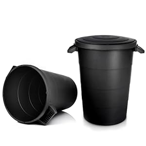 BigDean 2X Universaltonne 80 Liter Schwarz