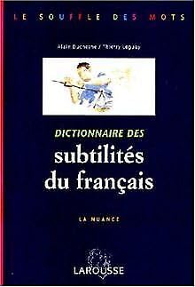 Paperback Dictionnaire des subtilités du français [French] Book