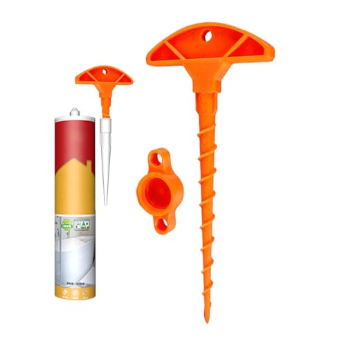 Capitán de jeringa de calafateo | Protección para tubos de calafateo y masilla | Anticolmataje vinculado para el adhesivo de masacos Moss Repair exterior al exterior
