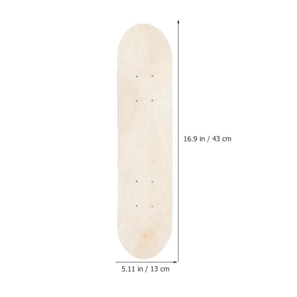 Blank Skateboard Deck für Anfänger, DIY- Bemalbares - Longboard, DIY Skate Art, Blank Graffiti Deck