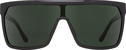Spy Optic Flynn Shiny Black/Matte Black/Happy Gray/Green One Size #TOP1