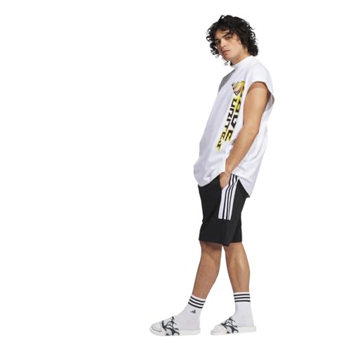 adidas Men's Pride Graphic Crop Tank Top, White