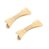 Hemobllo Conector de Extremo para Correa de Reloj de Acero Inoxidable Repuesto Curvado de 20 MM 1 Par para Bricolaje y Personalización de Correas de Reloj